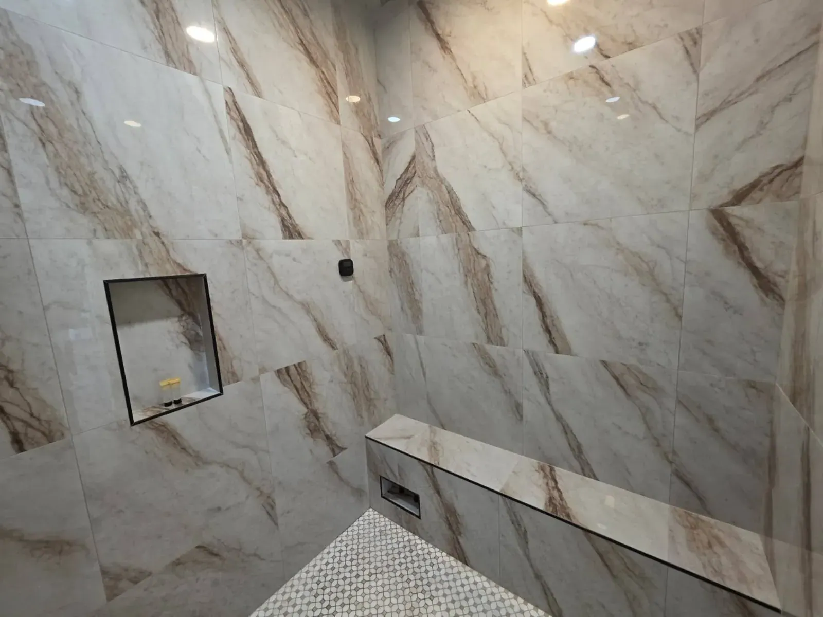 The villa’s private steam room