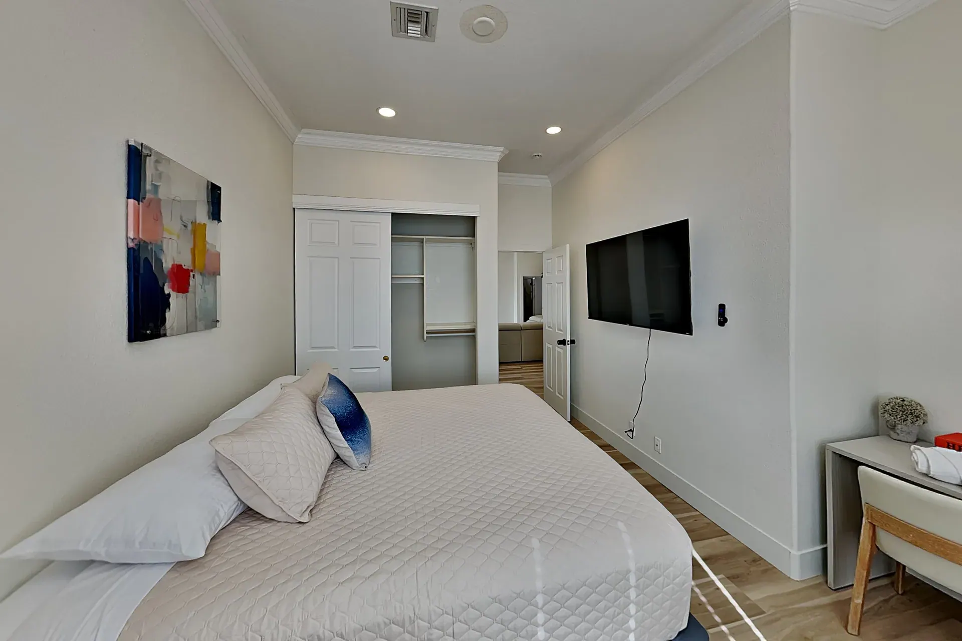 Bedroom 1 — King · Jack-and-Jill bath